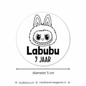 Traktatie naamsticker | Labubu (5 stuks)