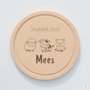Ontbijtbord boerderij dieren