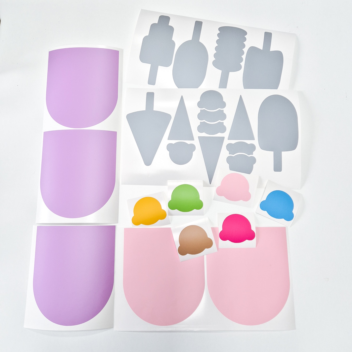 Winkelstickers | ijssalon set - Afbeelding 4