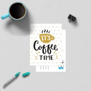 A6kaart-Its-Coffee-Time