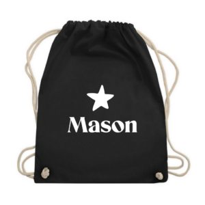 Gymtas met naam en ster