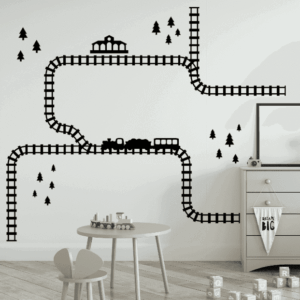 Sticky Rails XL |  Voordeelset (trein, station, bomen)