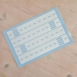 Sticky Roads (muur)stickers | Wegdelen 1 meter - wit