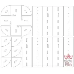 Sticky Roads autobaan wegdelen stickers wit