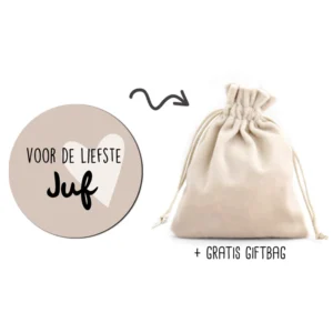 Minigift juf (onderzetter)