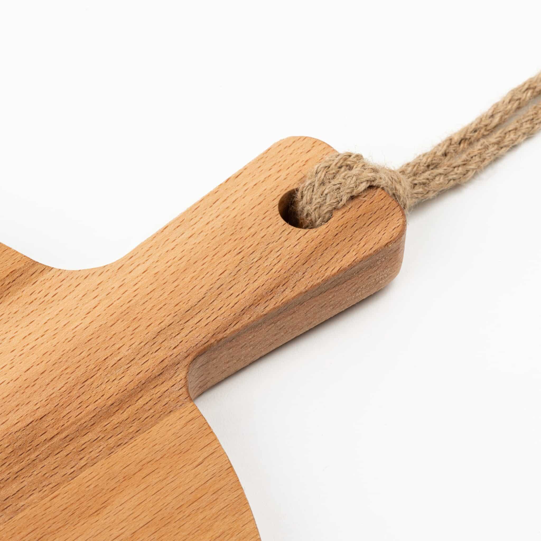 Borrelplank rond met handvat | Eigen tekst of afbeelding - Afbeelding 3